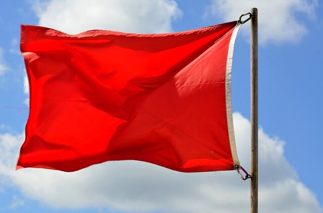 bandeira vermelha